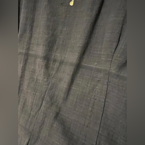 Vintage Hippie Black & Gold embroidered tunic - Picture 3 of 8